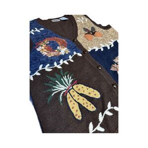 Capacity Women's Knit Autumn Fall Harvest Sweater Vest Size Medium